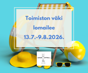 laihian levypala kesälomat 2026