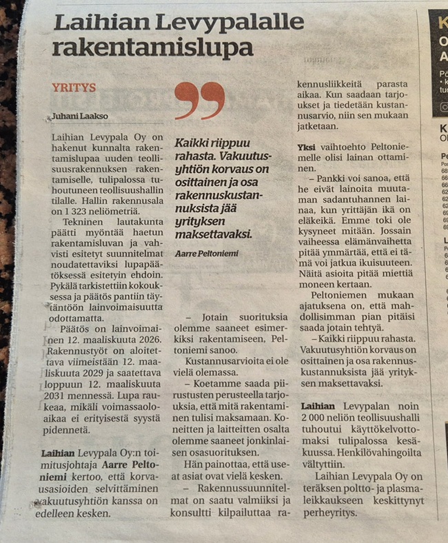 Read more about the article Kyrönmaa-lehti 11.2.2026